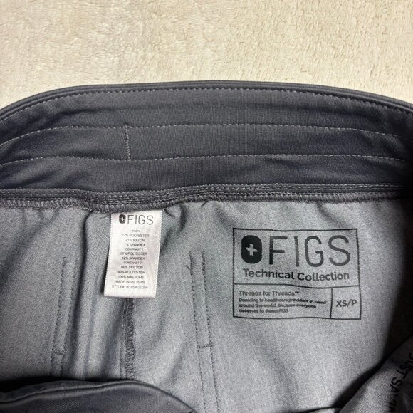 Figs Womens Zamora Jogger Scrub Pants Size XS/Petite Grey W18SW2005P - Picture 2 of 8
